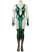 Halloweez Jade Blue Mortal Kombat X Sexy Battle Costume Full Set for Halloween & Cosplay - Halloweez
